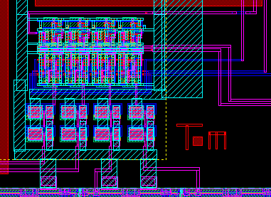 saturating counter layout